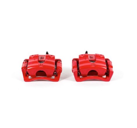 Power Stop 08-14 Cadillac CTS Rear Red Calipers w/Brackets - Pair