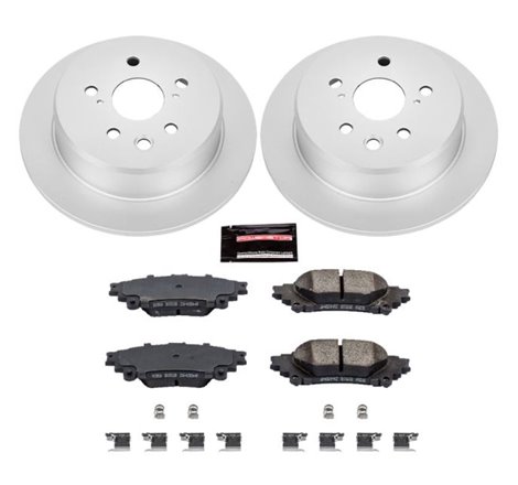 Power Stop 14-15 Lexus IS250 Rear Z17 Evolution Geomet Coated Brake Kit