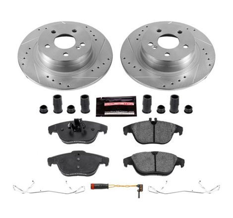 Power Stop 12-15 Mercedes-Benz C250 Rear Z23 Evolution Sport Brake Kit