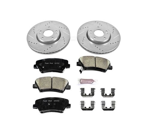 Power Stop 13-15 Hyundai Veloster Front Z23 Evolution Sport Brake Kit