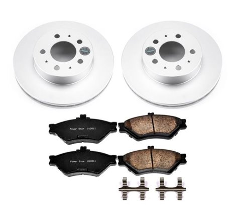 Power Stop 95-97 Ford Crown Victoria Front Z17 Evolution Geomet Coated Brake Kit