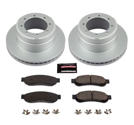 Power Stop 05-10 Ford F-350 Super Duty Rear Z17 Evolution Geomet Coated Brake Kit