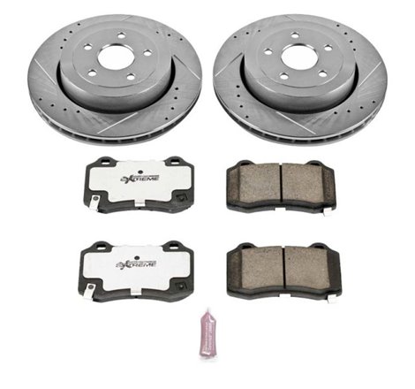 Power Stop 06-10 Jeep Grand Cherokee Rear Z26 Street Warrior Brake Kit