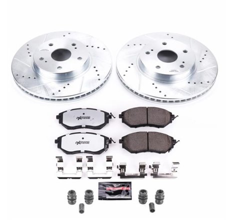 Power Stop 2015 Subaru Legacy Front Z26 Street Warrior Brake Kit