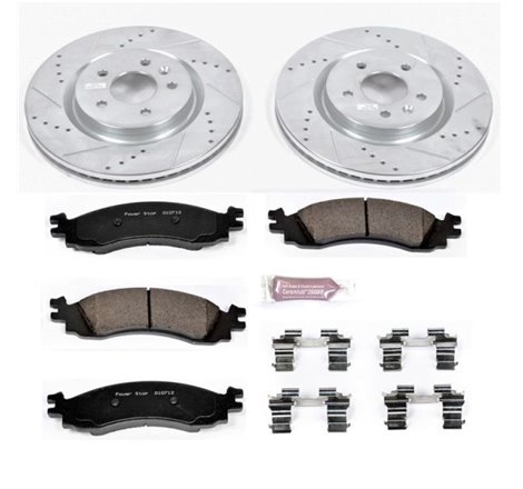 Power Stop 11-12 Ford Taurus Front Z23 Evolution Sport Brake Kit