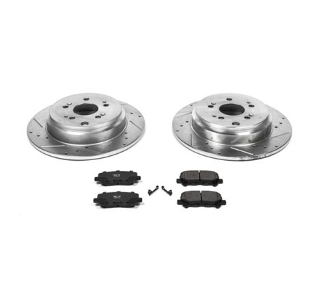 Power Stop 12-15 Honda Pilot Rear Z23 Evolution Sport Brake Kit