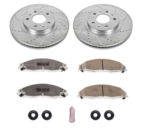 Power Stop 03-07 Cadillac CTS Front Z26 Street Warrior Brake Kit