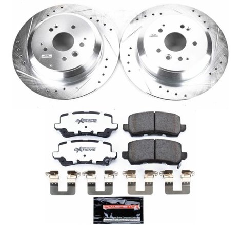 Power Stop 17-19 Acura MDX Rear Z26 Street Warrior Brake Kit