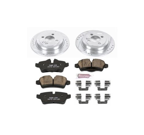 Power Stop 11-16 Mini Cooper Rear Z23 Evolution Sport Brake Kit