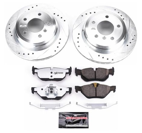 Power Stop 13-15 BMW X1 Rear Z26 Street Warrior Brake Kit