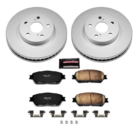 Power Stop 05-07 Toyota Avalon Front Z17 Evolution Geomet Coated Brake Kit