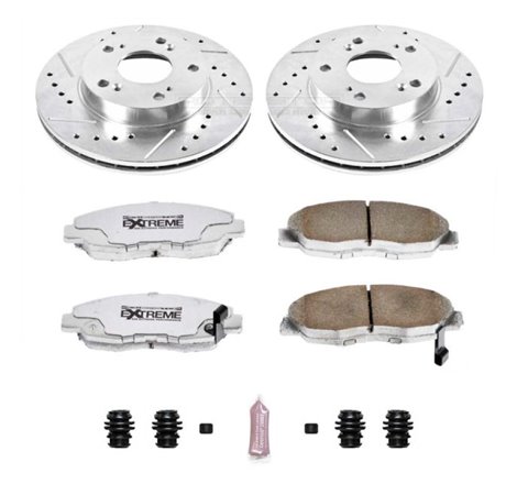 Power Stop 06-11 Honda Civic Front Z26 Street Warrior Brake Kit