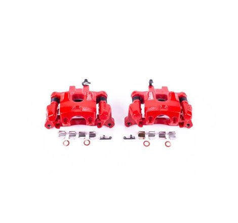 Power Stop 2000 Toyota Camry Rear Red Calipers w/Brackets - Pair