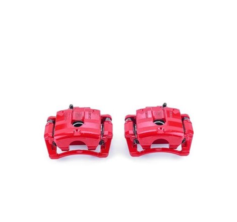 Power Stop 08-09 Cadillac CTS Rear Red Calipers w/Brackets - Pair