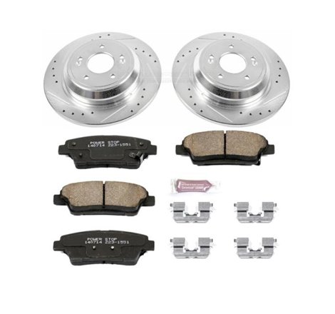 Power Stop 17-18 Genesis G80 Rear Z23 Evolution Sport Brake Kit