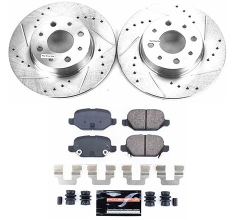 Power Stop 13-18 Fiat 500 Rear Z23 Evolution Sport Brake Kit