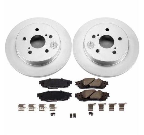 Power Stop 2019 Lexus ES350 Rear Z17 Evolution Geomet Coated Brake Kit