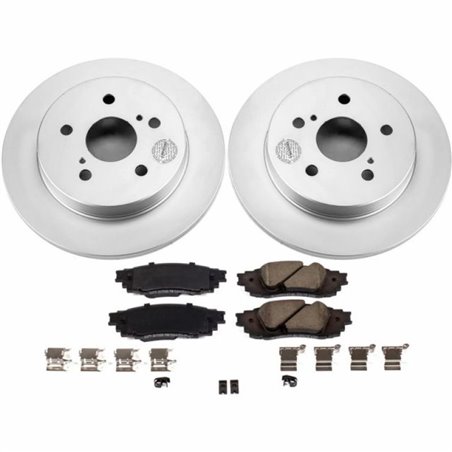 Power Stop 2019 Lexus ES350 Rear Z17 Evolution Geomet Coated Brake Kit