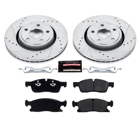 Power Stop 16-19 Jeep Grand Cherokee Front Z23 Evolution Sport Brake Kit