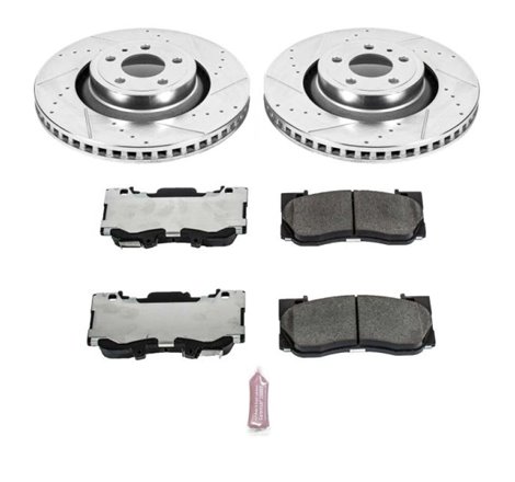 Power Stop 15-19 Ford Mustang Front Z26 Street Warrior Brake Kit