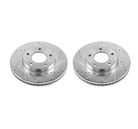 Power Stop 03-05 Kia Sedona Front Evolution Drilled & Slotted Rotors - Pair