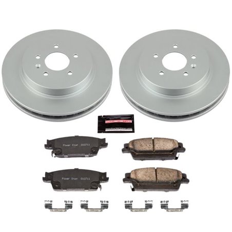 Power Stop 06-07 Cadillac CTS Rear Z17 Evolution Geomet Coated Brake Kit