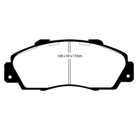 EBC 97 Acura CL 3.0 Redstuff Front Brake Pads