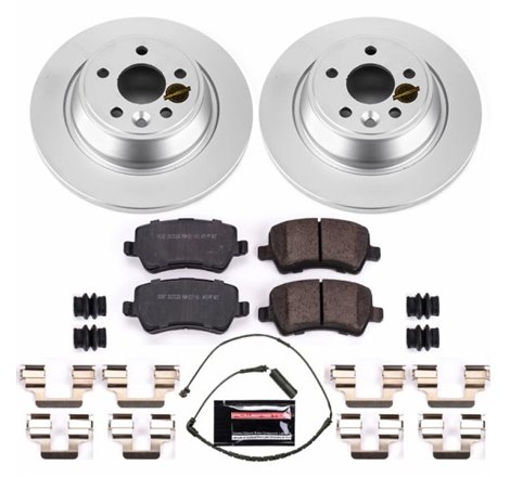 Power Stop 12-15 Land Rover Range Rover Evoque Rear Z23 Evolution Sport Coated Brake Kit