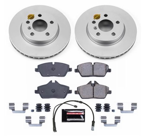 Power Stop 14-16 Mini Cooper Front Z23 Evolution Sport Coated Brake Kit