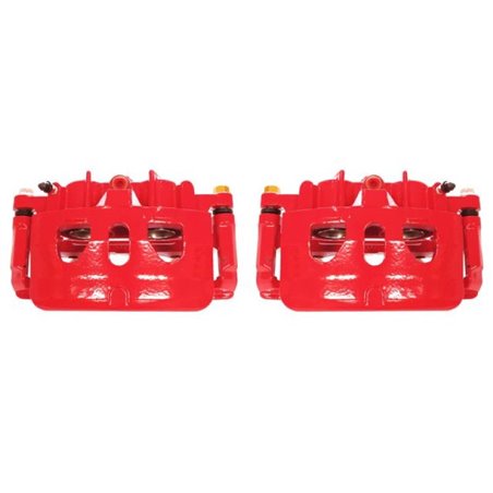 Power Stop 13-17 Ford Explorer Front Red Calipers w/Brackets - Pair