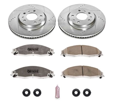 Power Stop 03-05 Cadillac CTS Front Z26 Street Warrior Brake Kit