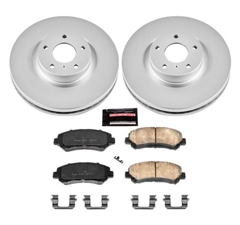 Power Stop 09-14 Nissan Maxima Front Z17 Evolution Geomet Coated Brake Kit