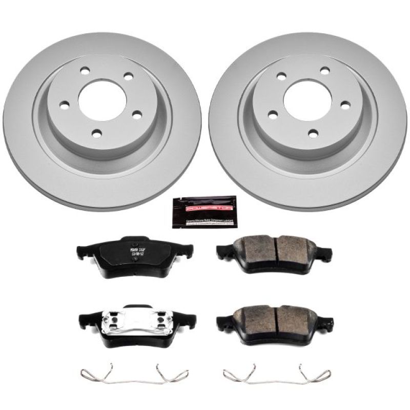 Power Stop 06-07 Mazda 5 Rear Z17 Evolution Geomet Coated Brake Kit