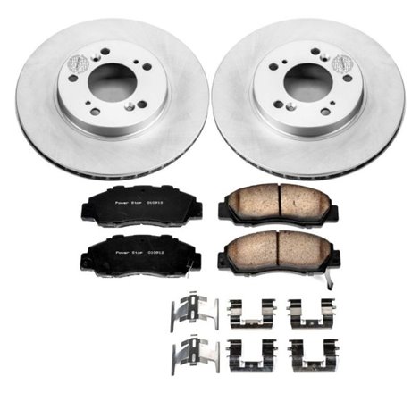 Power Stop 97-01 Acura Integra Front Z17 Evolution Geomet Coated Brake Kit