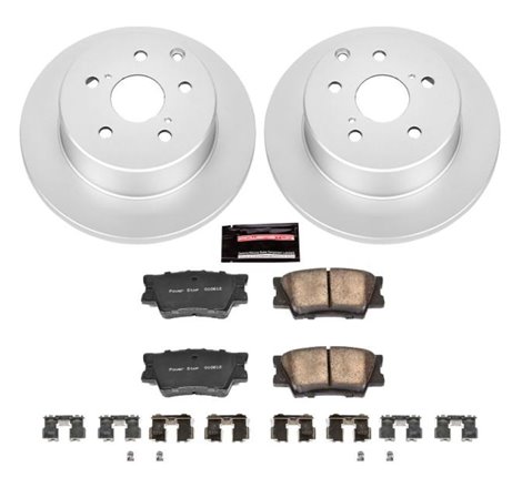 Power Stop 10-12 Lexus HS250h Rear Z17 Evolution Geomet Coated Brake Kit