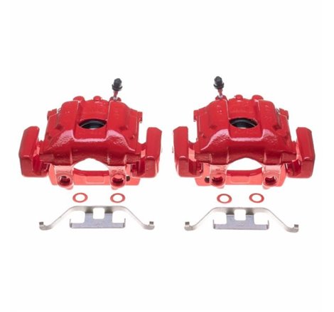 Power Stop 1995 BMW 740i Rear Red Calipers - Pair