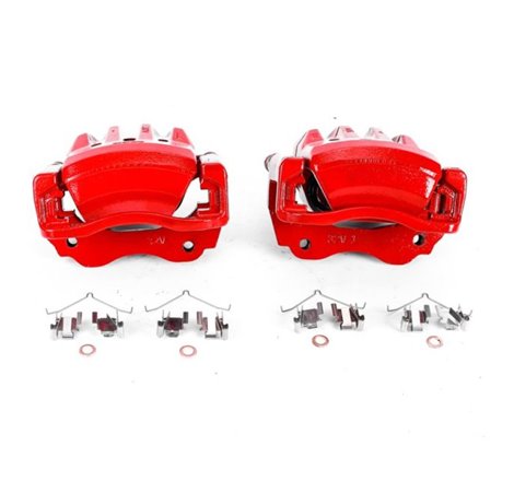 Power Stop 98-05 Lexus GS300 Front Red Calipers w/Brackets - Pair