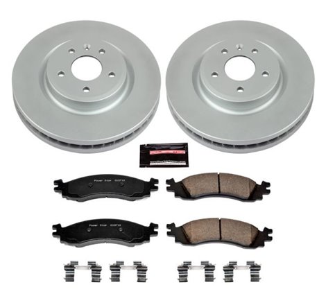 Power Stop 2010 Ford Taurus Front Z17 Evolution Geomet Coated Brake Kit