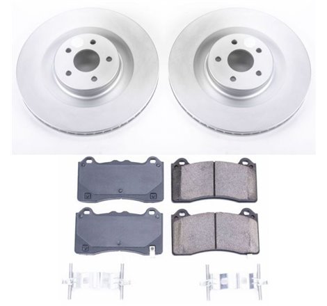 Power Stop 16-18 Ford Focus Front Z17 Evolution Geomet Coated Brake Kit