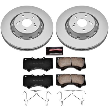 Power Stop 16-18 Lexus LX570 Front Z17 Evolution Geomet Coated Brake Kit