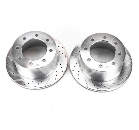 Power Stop 03-08 Chevrolet Express 3500 Rear Evolution Drilled & Slotted Rotors - Pair