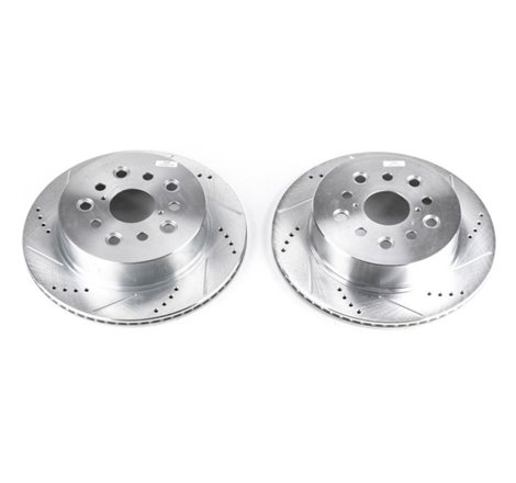 Power Stop 01-06 Lexus LS430 Rear Evolution Drilled & Slotted Rotors - Pair