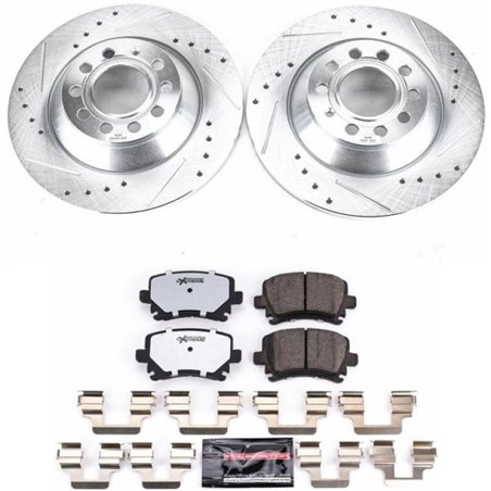 Power Stop 05-11 Audi A6 Rear Z26 Street Warrior Brake Kit