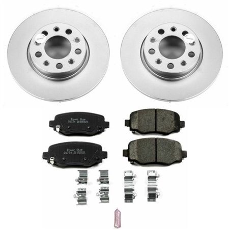 Power Stop 16-18 Fiat 500X Rear Z17 Evolution Geomet Coated Brake Kit