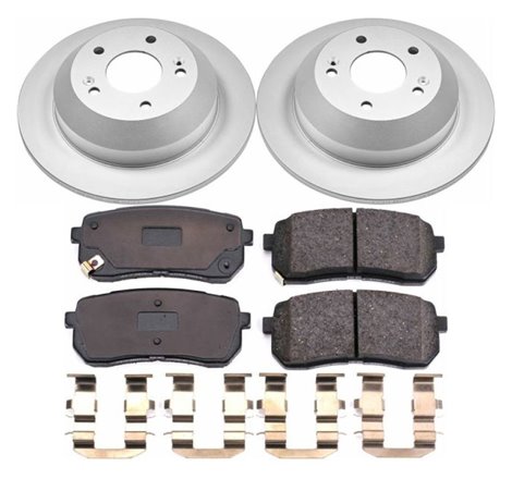 Power Stop 15-19 Kia Sedona Rear Z17 Evolution Geomet Coated Brake Kit