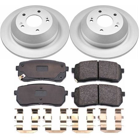 Power Stop 15-19 Kia Sedona Rear Z17 Evolution Geomet Coated Brake Kit