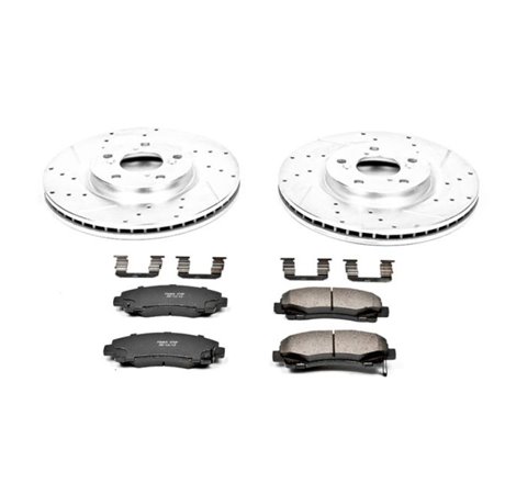 Power Stop 09-14 Acura TL Front Z23 Evolution Sport Brake Kit