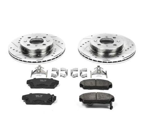 Power Stop 90-93 Acura Integra Front Z23 Evolution Sport Brake Kit