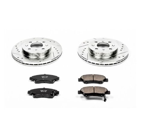 Power Stop 93-95 Honda Civic Front Z23 Evolution Sport Brake Kit