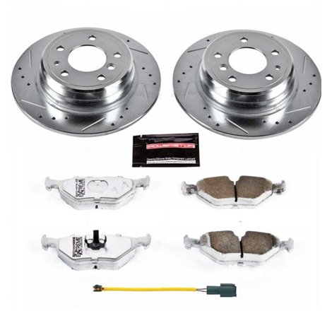 Power Stop 1989 BMW 525i Rear Z26 Street Warrior Brake Kit